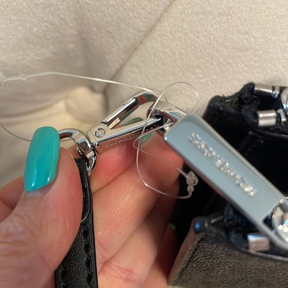 NWT MICHAEL KORS Jet Set Travel collection double zip wristlet wallet blk gray - Picture 3 of 17